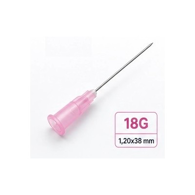 İğne Ucu Pembe Uzun 1,20x38 mm 18G