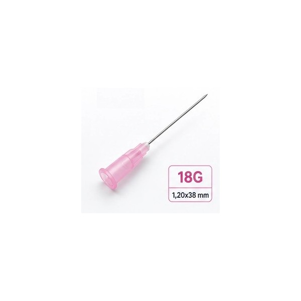 İğne Ucu Pembe Uzun 1,20x38 mm 18G